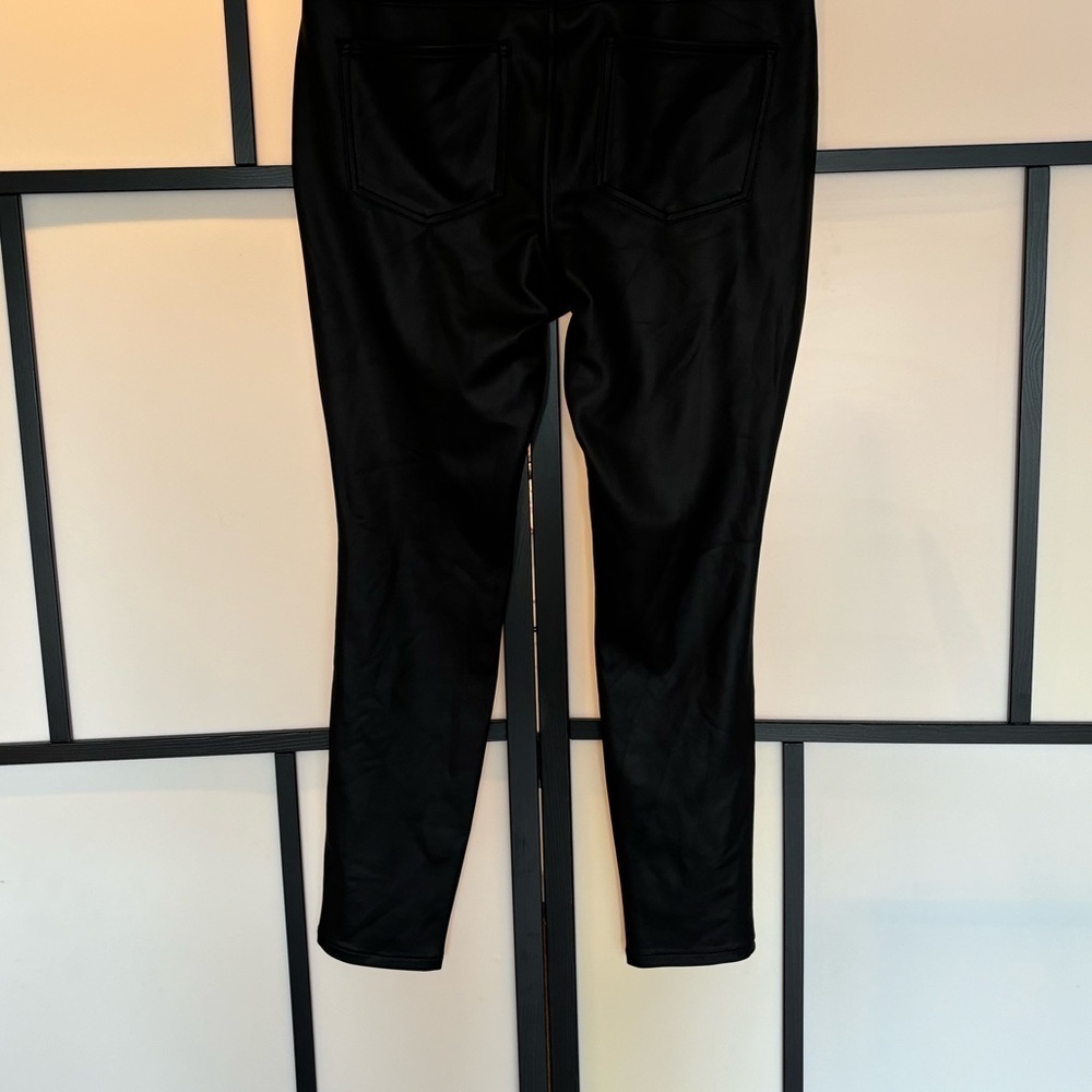 Express Women’s Faux leather coated high rise zip pants. Black. Women’s‎ 14. NWT - Picture 14 of 14